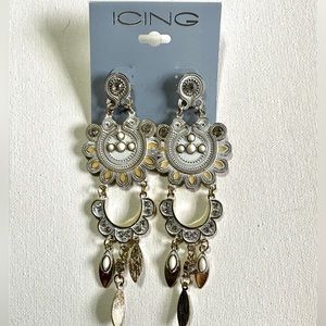 Large dangle earrings